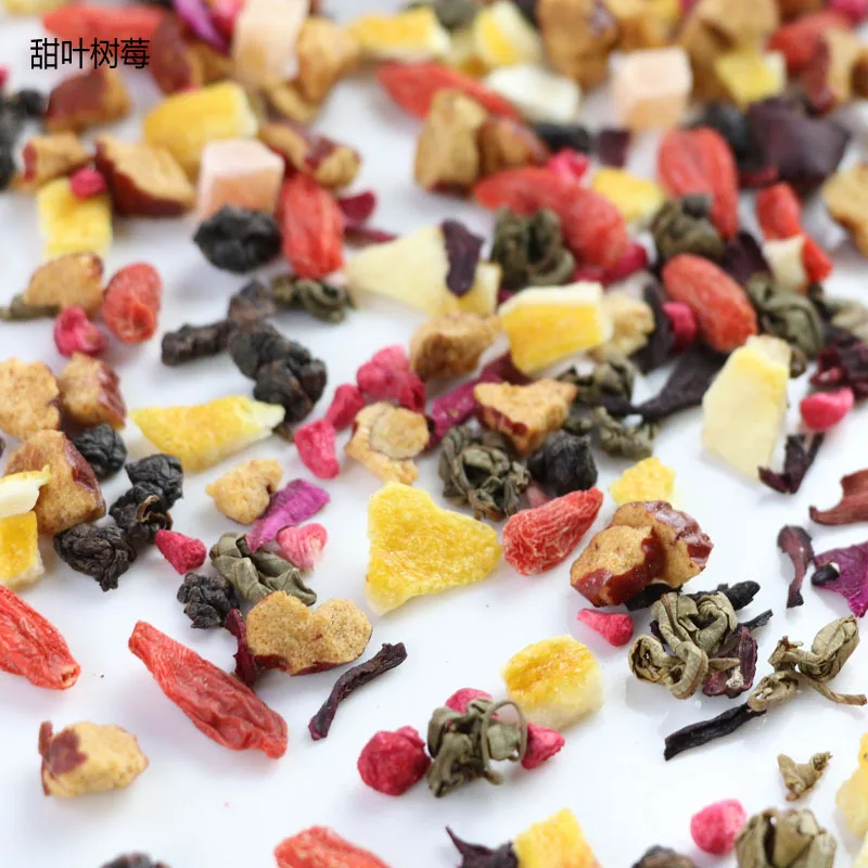 Leaf Raspberry Tea Chinese Oolong Tea Blended With Dried Flower Fruit