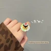 Pudding Green Plate Ring