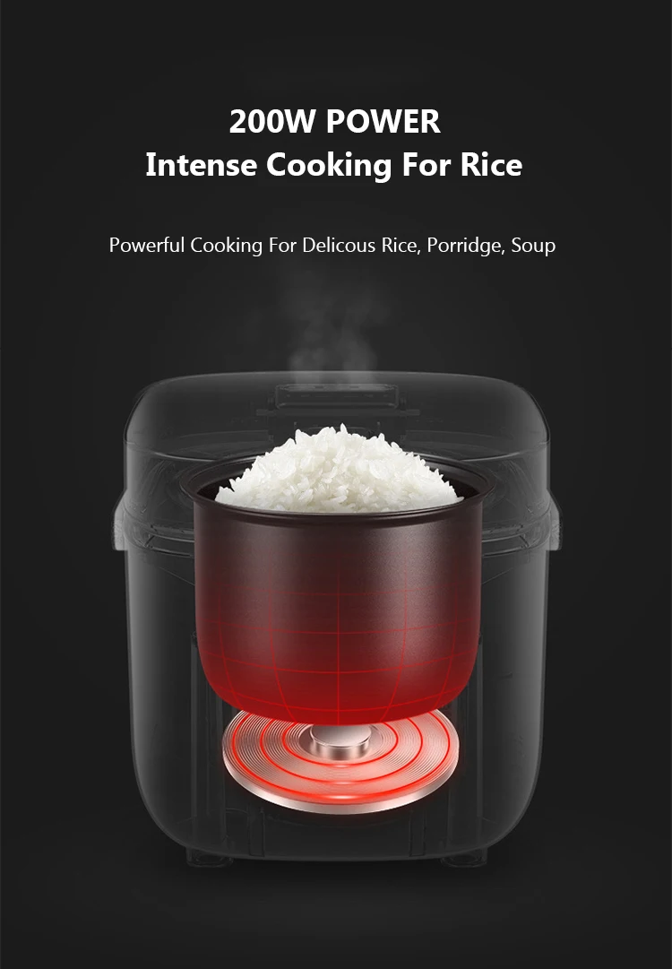 1.2l 23 Cup Mini Electric Rice Cooker With Steam & Rinse Basket For