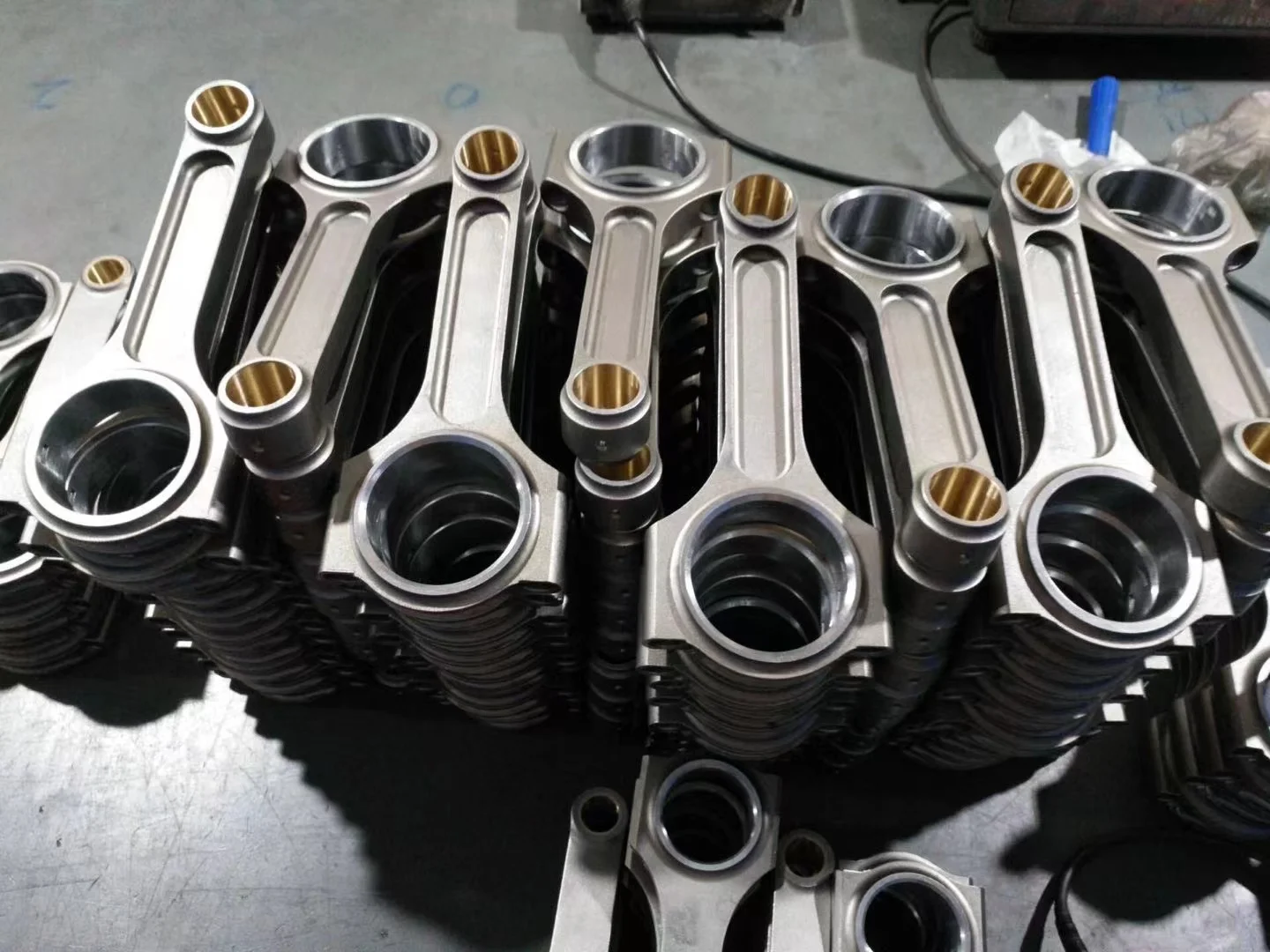 Customized racing forged connecting rod h beam i beam qx beam forced