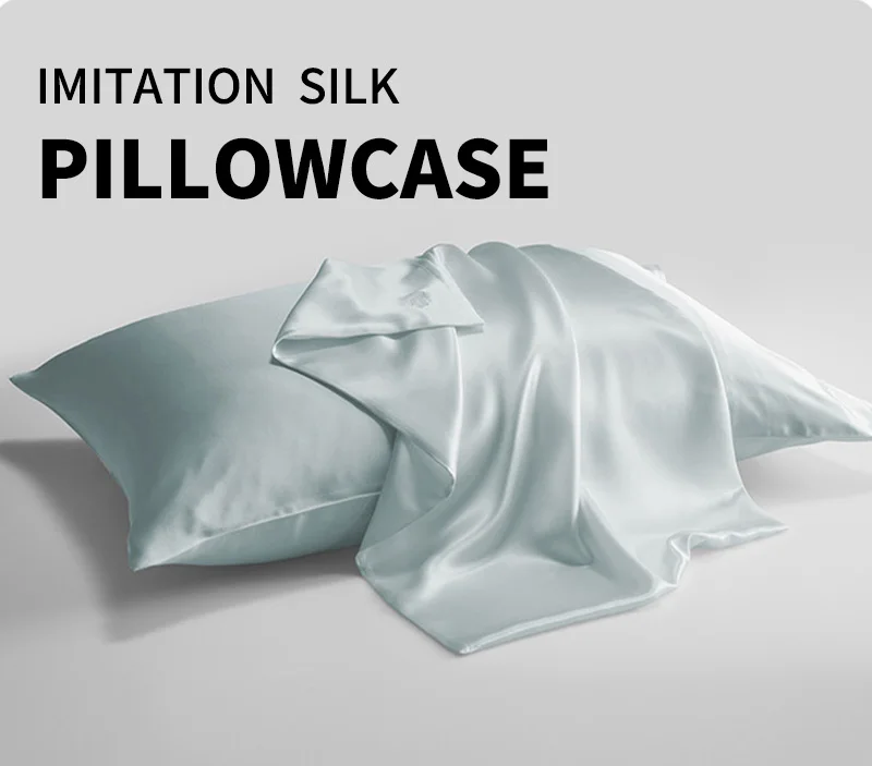 Custom Factory Price Satin Ice Silk Pillowcase Imitation Silk Pillow