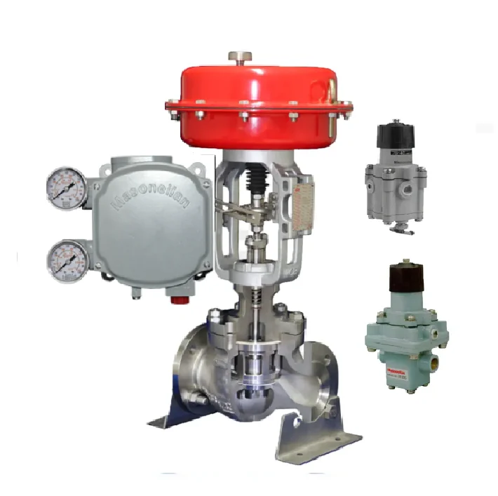 Filter Control Valves with Xiangjing SVI1000 Digital Valve Positioner and 78-40 Air Filter Regulator Control Valve Supplier