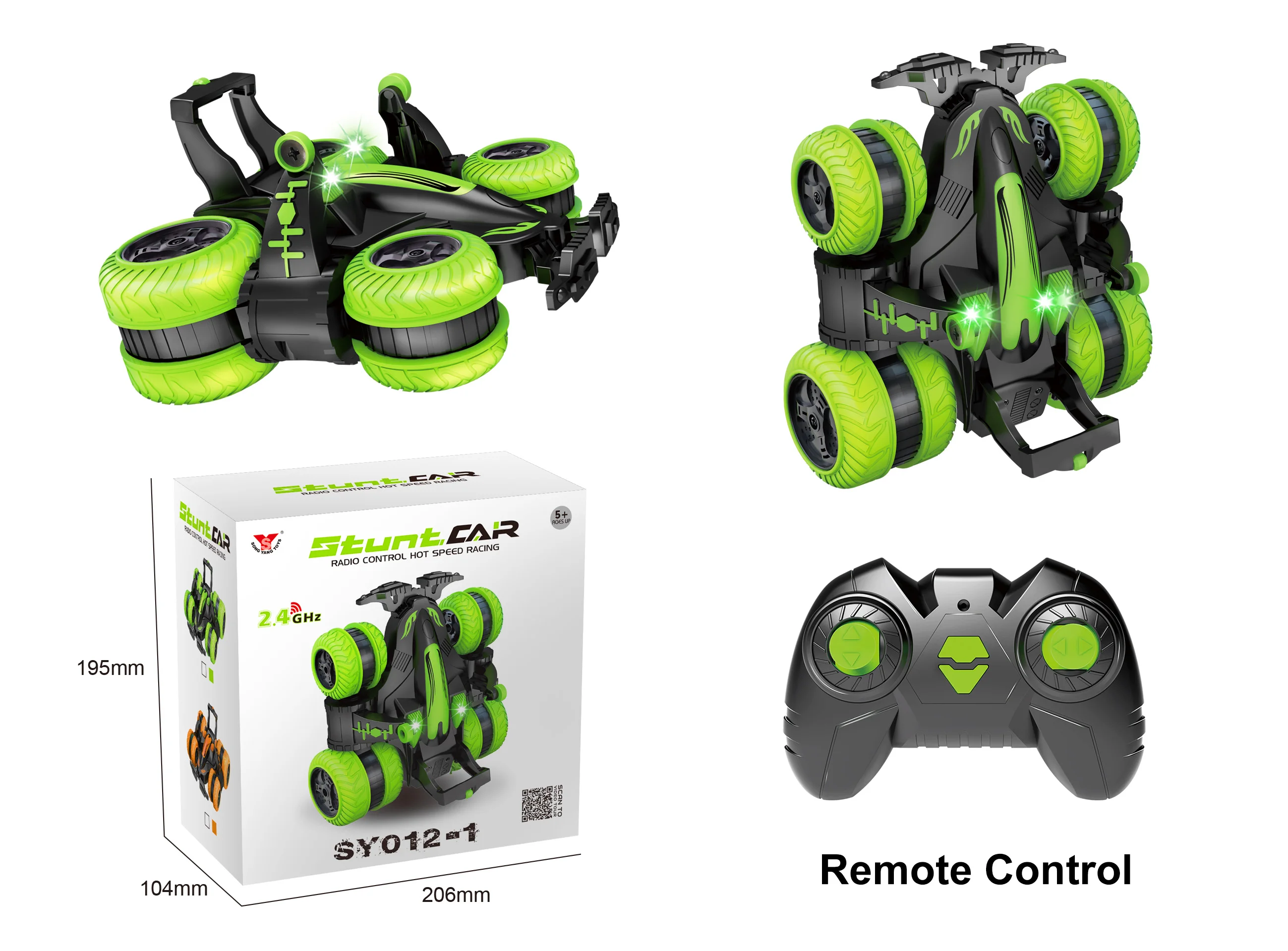 Toy 2.4GHz Remote Control Car, Stand Driving , Drifting ,Rotating Stunt Car With Light_voghion.com