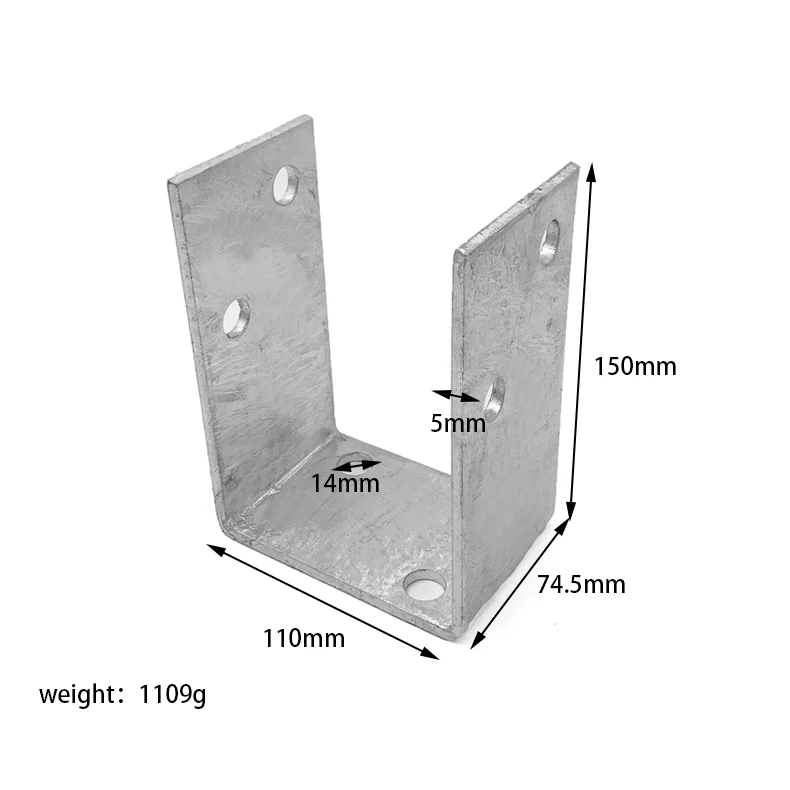 Wood Construction Timber Connector Galvanized/Stainless Steel Post ...