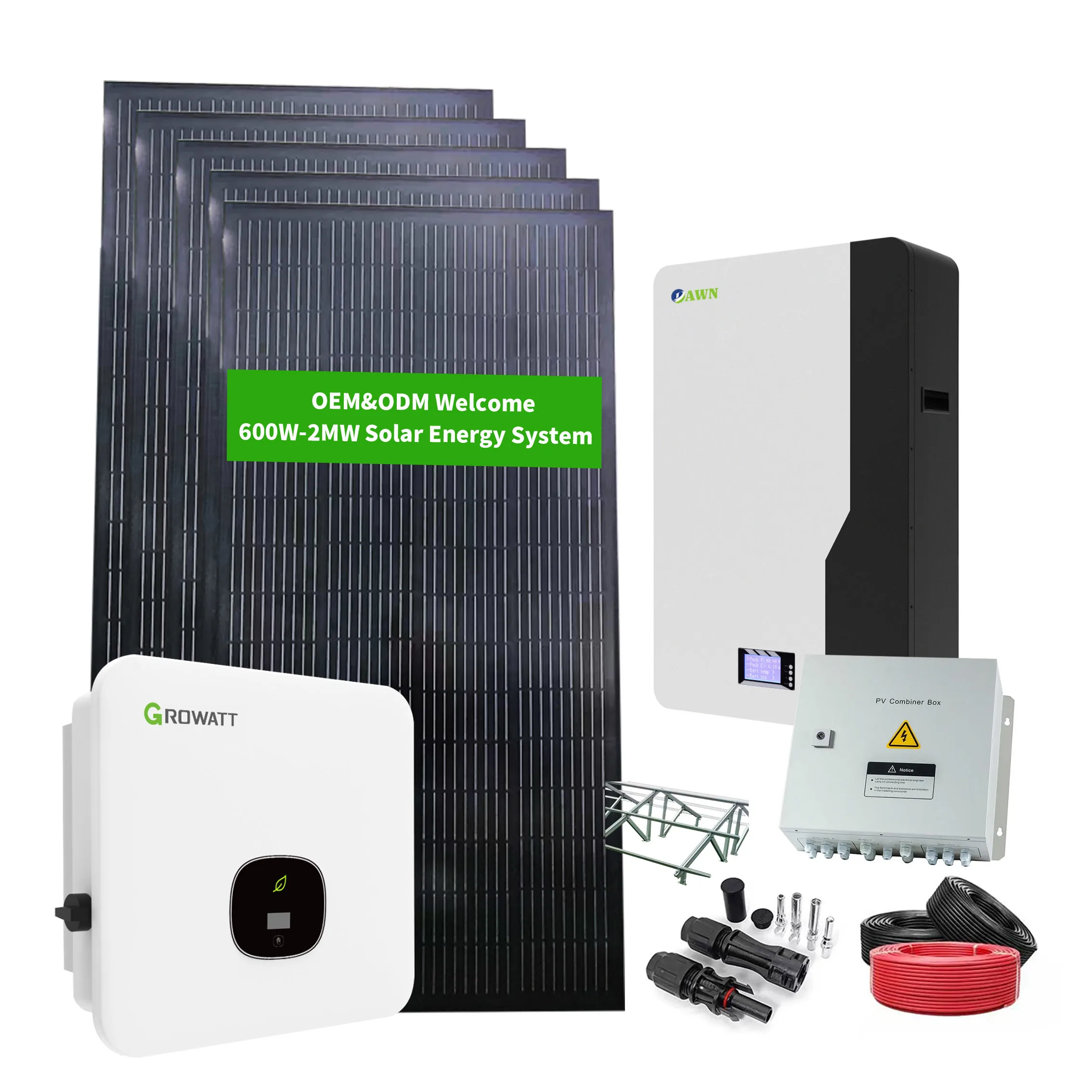 5 Kv Solar Power System Portable Generator 5 KW Hybrid Solar System With Lithium Battery 5Kw Solar System Full Set 10Kwh Lithium