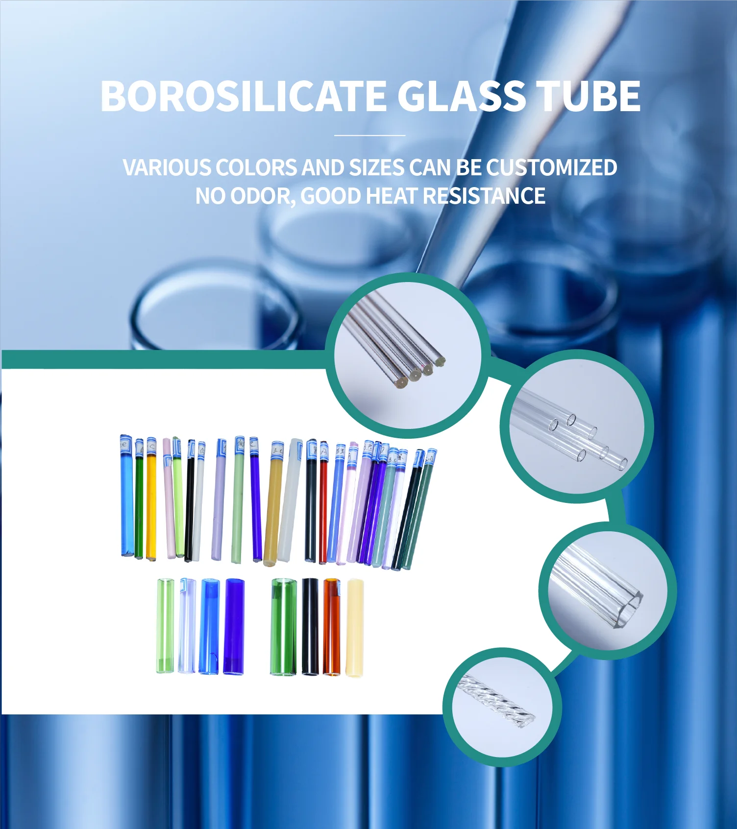 Clear Amber Borosilicate Glass Pipes Heat Resistance Glass Tube Buy