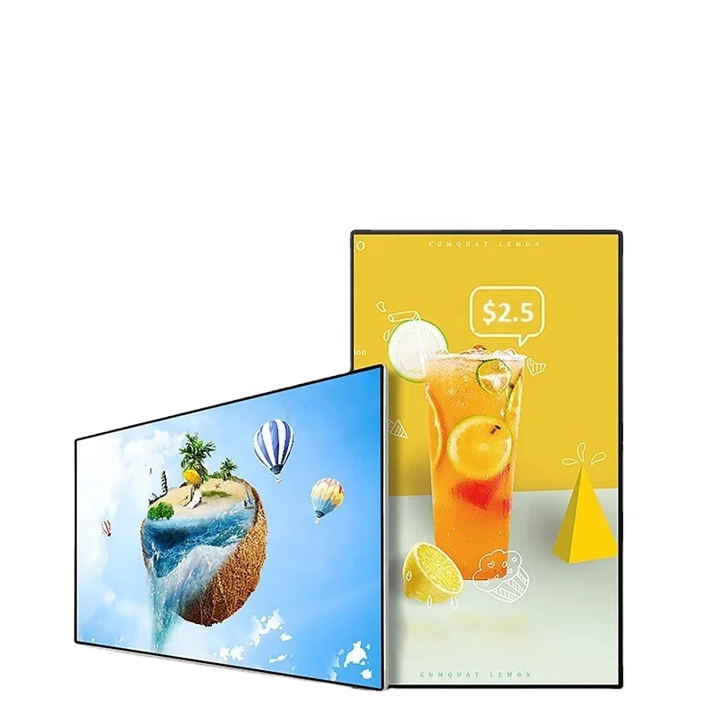 High Brightness Monitor Touch Screen Monitor for Advertising Ultra Narrow Edge LCD Screen 32 Inch Indoor Screen CE Rohs FCC