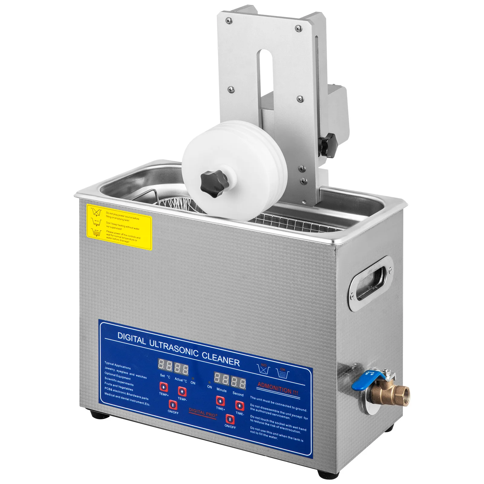 レコード超音波洗浄機 レコード専用 超音波洗浄機】 7.5Lタンク 最大10枚設置 - Mr