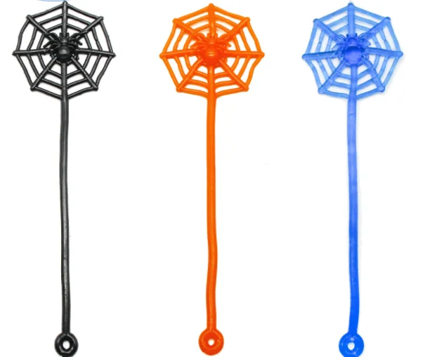 TPR Soft Material with Circular Hand Spider Web Sticky Elastic Stretchable Toy Halloween Toys