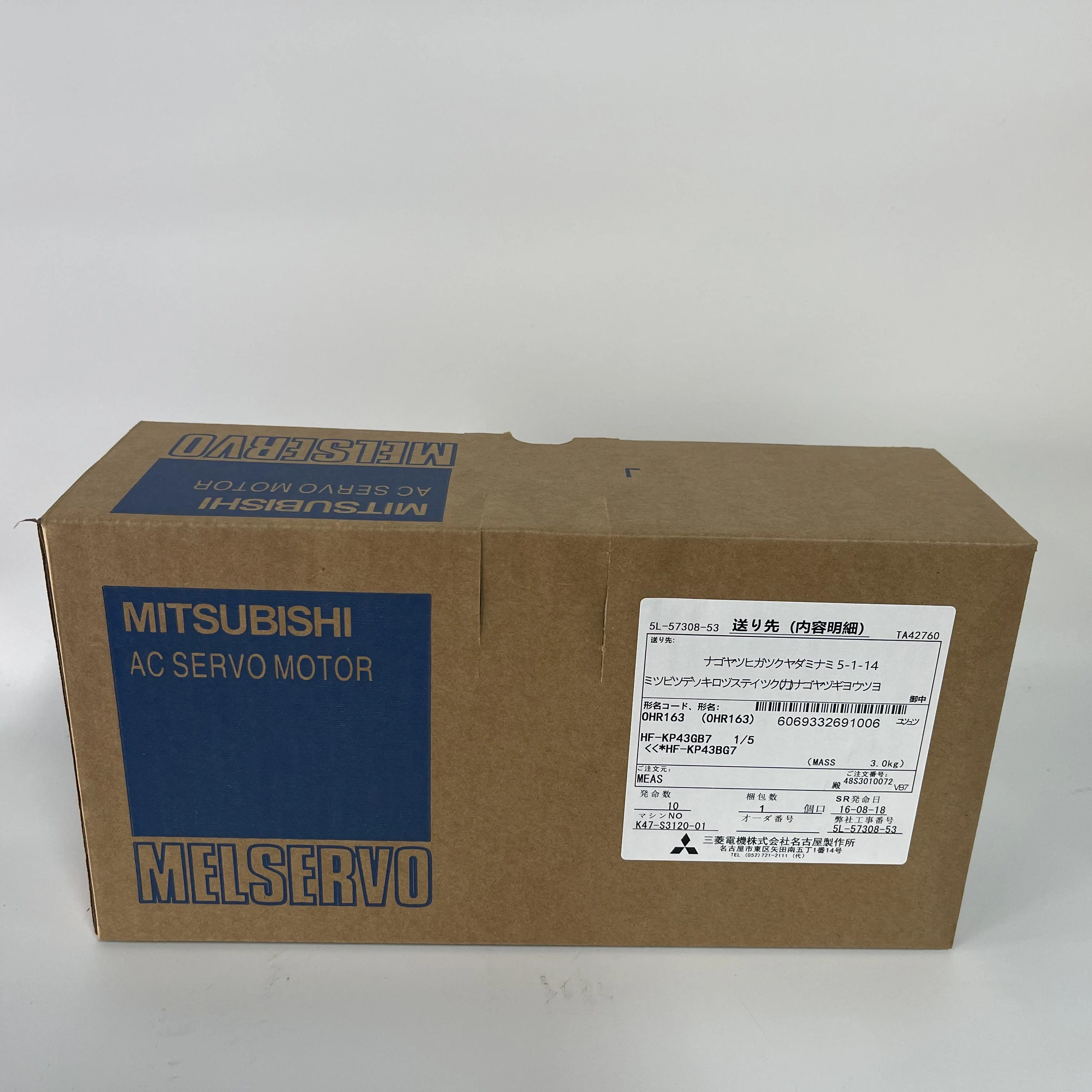 Mitsubishi AC Servo Motor HF-KP43BG7 1/5 Mitsubishi AC Servo Motor HF-KP43BG7 1/5