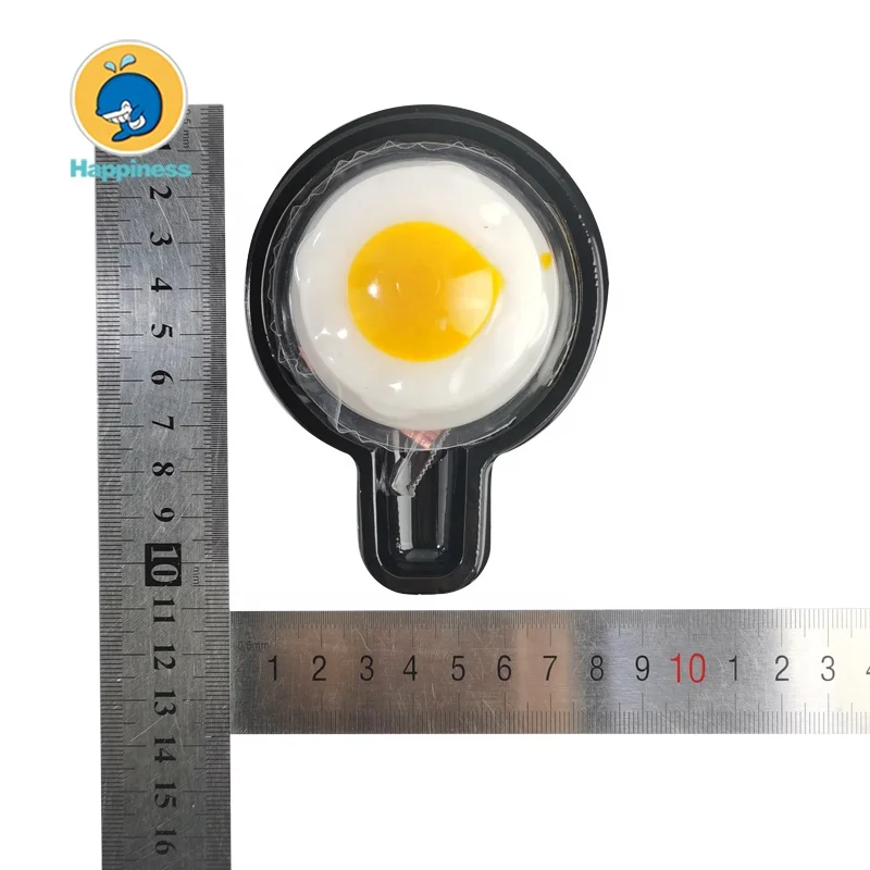 Fried Egg Shape Jelly Pudding with Popping Candy