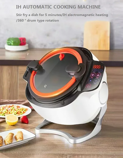 Household Intelligent Fried Rice Multifunction Cooking Food Robot Non Stick Inner Liner Automatic Cooking Machine