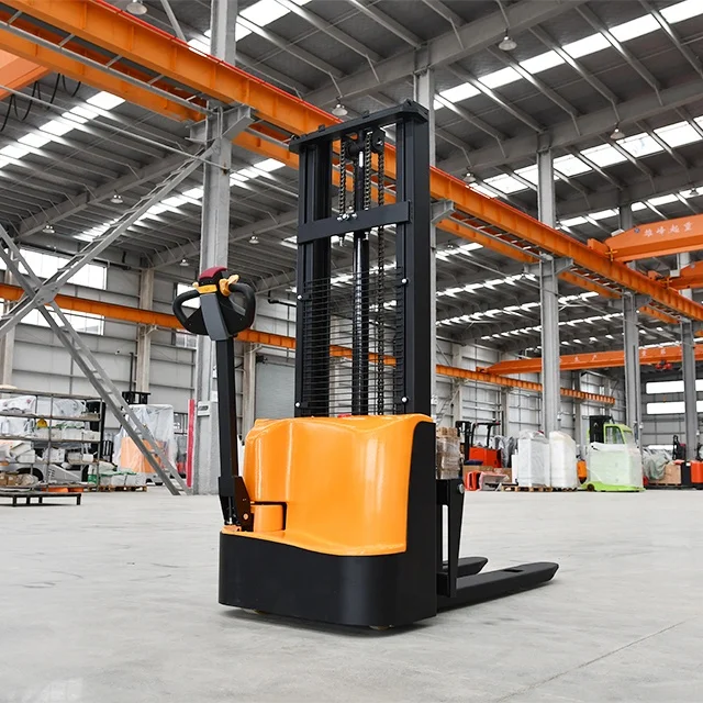 Electric Pallet Stacker Lifting Walking Type New Condition Hand Power Type  Forklifts Pallet Jacks