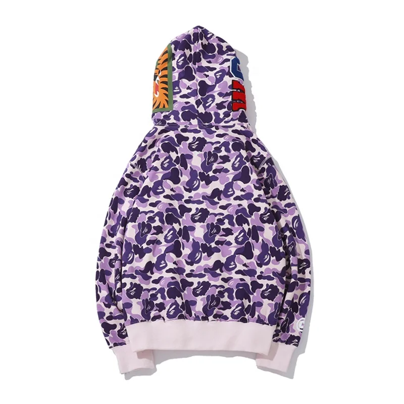 bape shark moletom com capuz pink