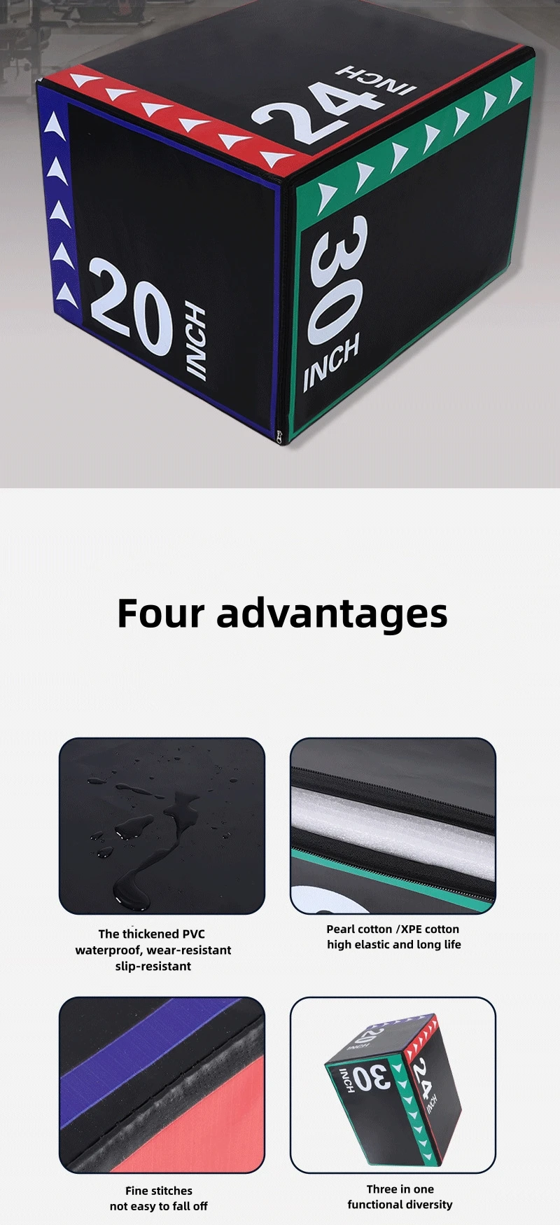 High Quality Plyo Soft Jump Box Fitness Exercise Equipment for Vaulting ...