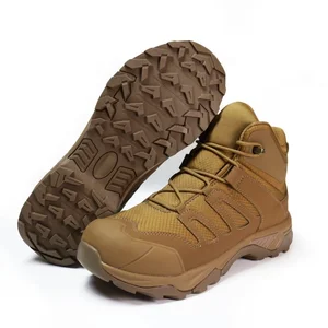 Most Popular in Factory OBM ODM Custom Wholesale Anti-Slip Ankle Height Desert Combat Tactical Boot Breathable