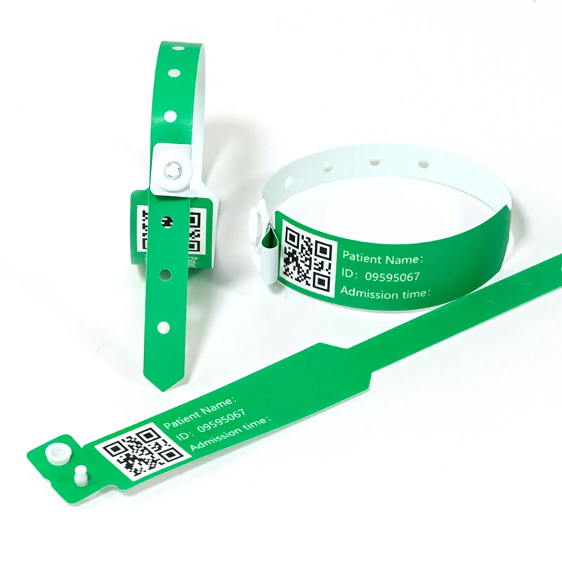 Promotion customized printing logo serial number qr code wristbands vinyl soft disposable plastic wristbands for events hospital