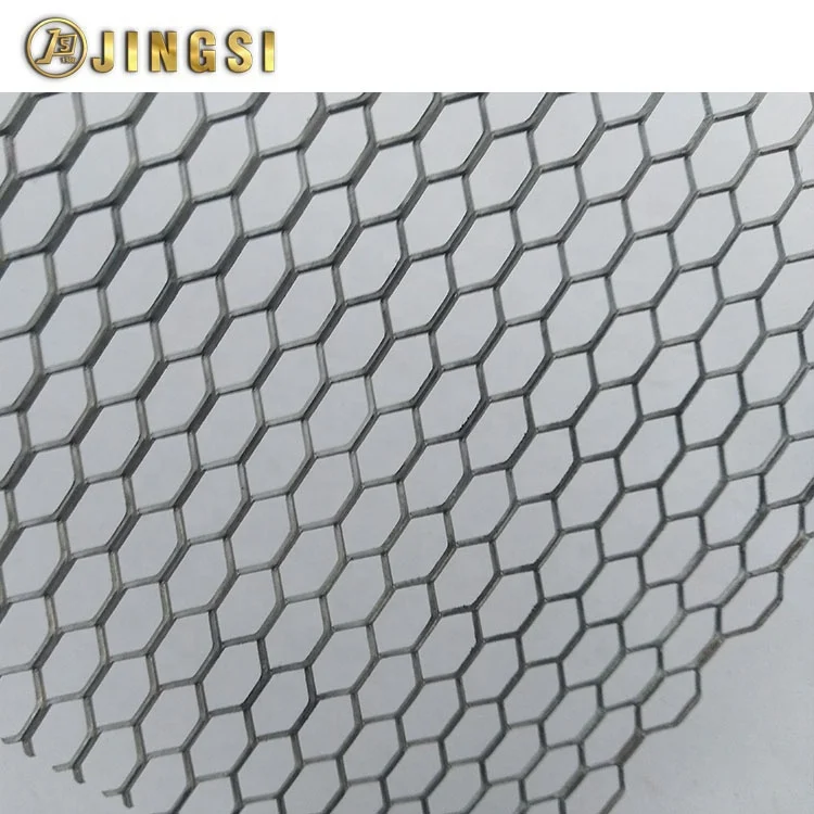 Decorative Small Honeycomb Expanded Steel Metal Mesh