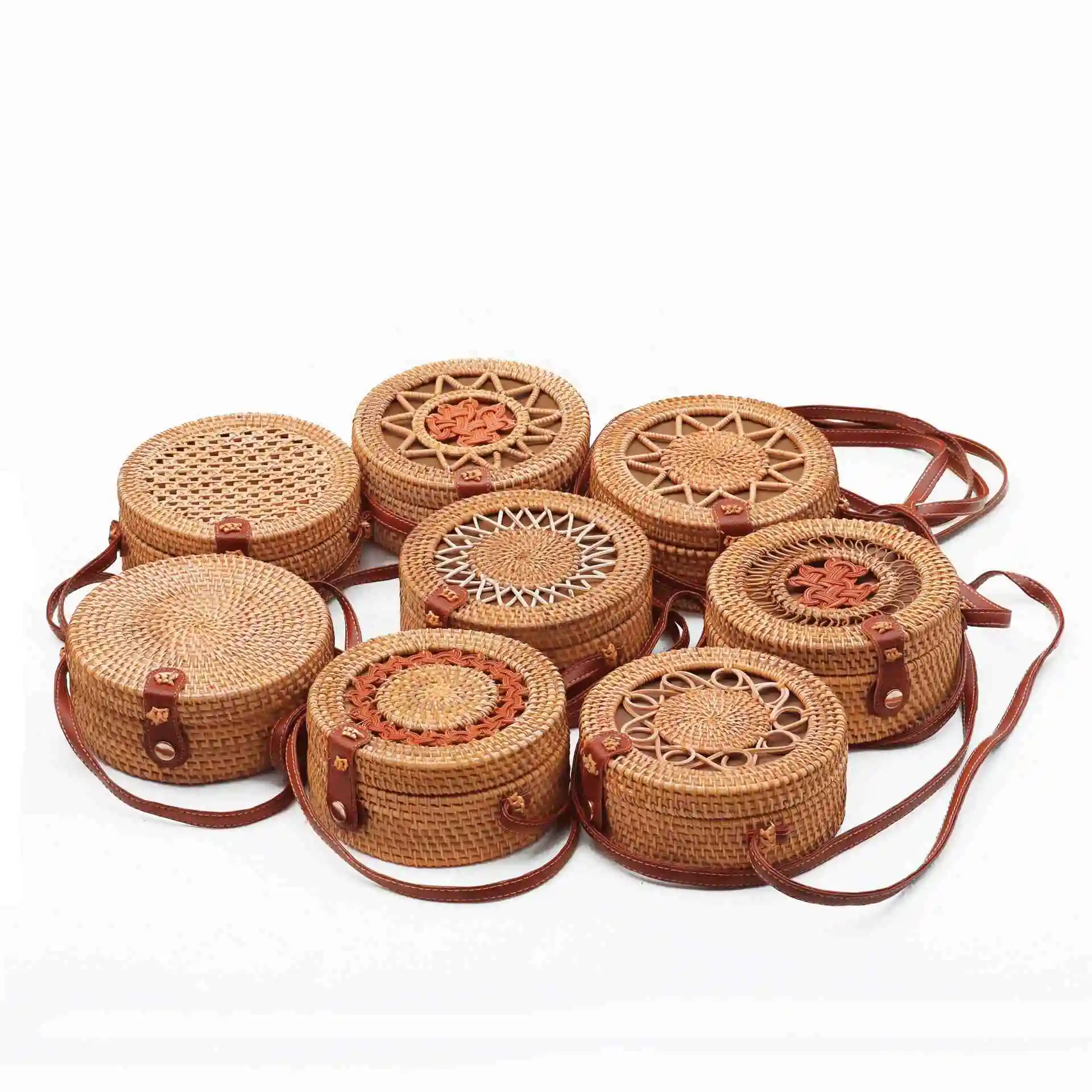 boho rattan bolsas