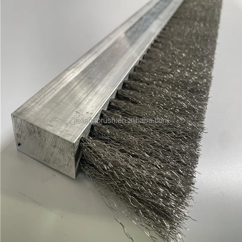Pp Plus Steel Wire Concrete Block Strip Brush For Brick Machine Buy Brick Strip Brush,Strip
