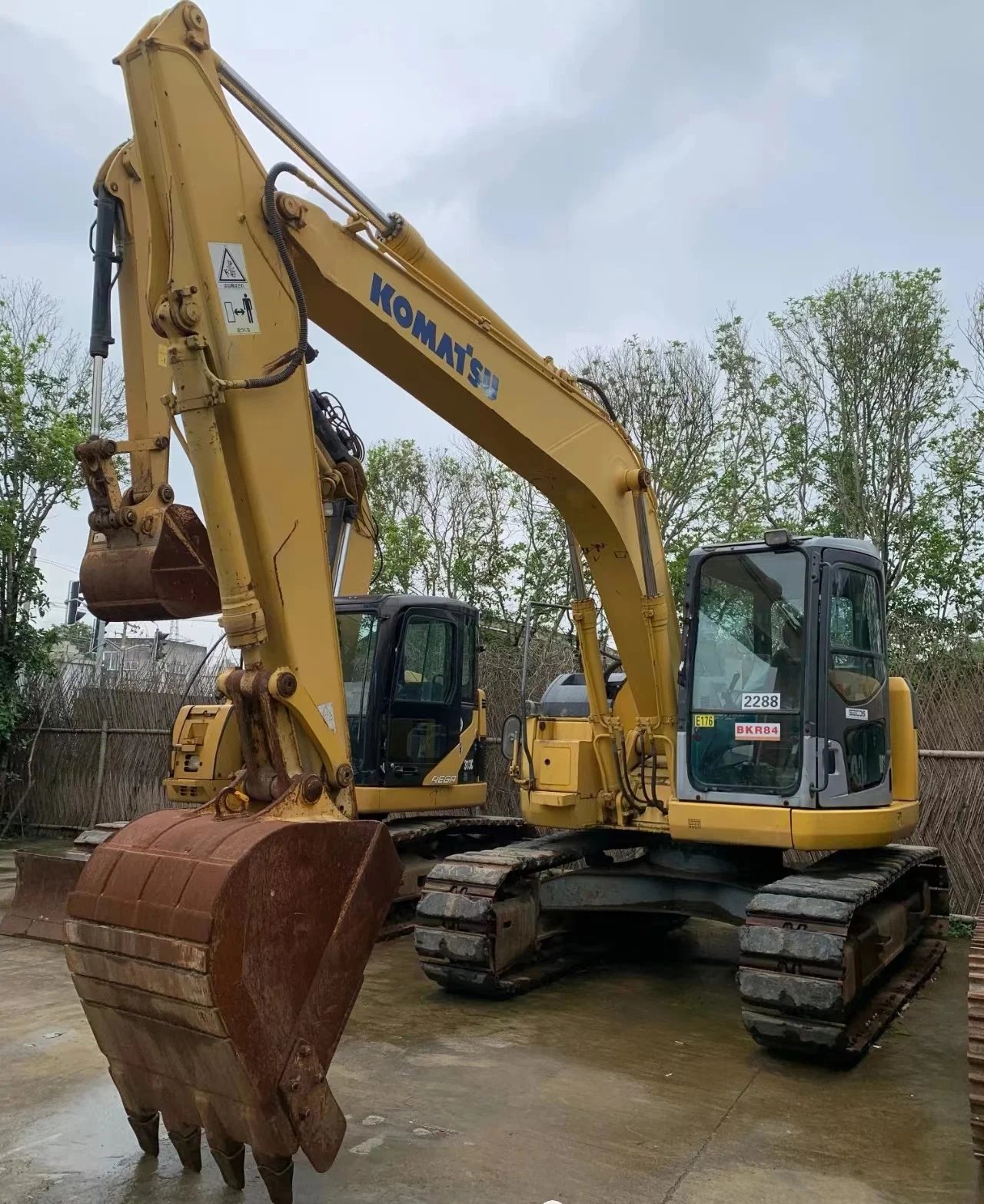 Used Komatsu Pc138 Excavators Crawler Excavator Digger 15ton 12ton