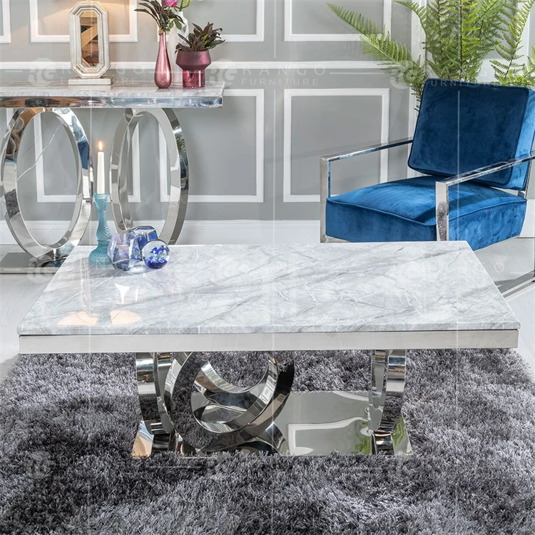 Luxury Silver Glass Dining Table Dining Table Room Furniture Restaurant