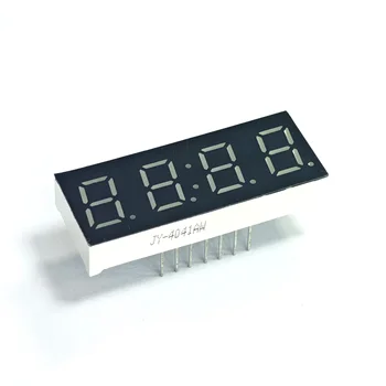 0.4 Inch 4 Digit White Light 7 Segment LED Display for Digital Counters Temperature Monitors Household Appliances