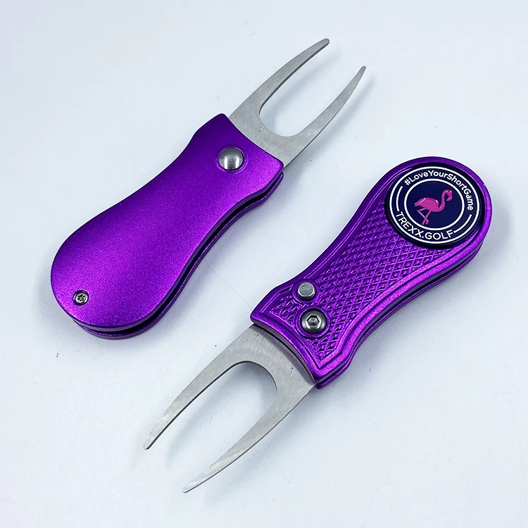 Factory Wholesale Bulk Golf Divot Repair Tool  Magnet Golf  Divot Tool With Custom logo Ball Marker manufacture