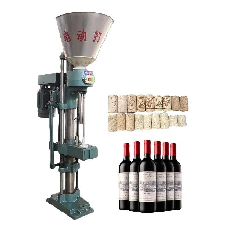 Semi Automatic Capping Machine Champagne Sparkling Wine Bottle Capping Corker Fitting Stopper Corking Machine Bottle Cap Sealer