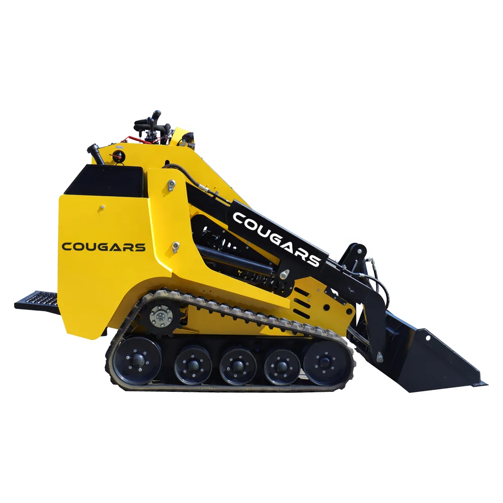COUGARS Tracked Mini Skid Steer Loader Skid Steer With Skid Steer BucketHammer Breaker