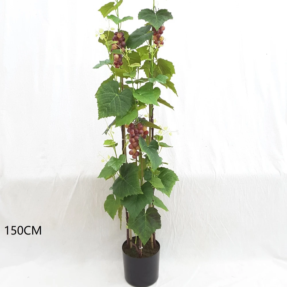 Artificial Plants of Grape Tree Different Sizes with Grape Fruits 150cm
