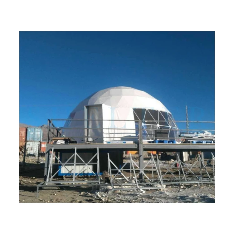 Strong Steel Structure Prefab Geo Dome House Glamping Domos for Living Hotel Factory