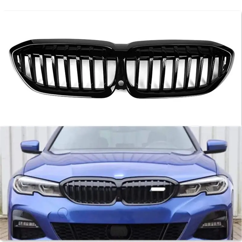 1 Salt Style Front Bumper Grill Grill For Bmw G20 G28 F10/f18 Spoiler ...