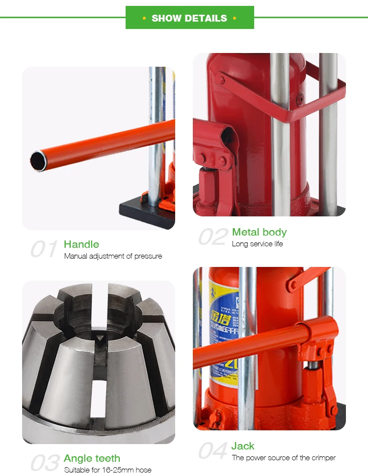 Benchtop Hydraulic Bottle Jack Hander 1625mm Hose Crimper Hydrau Buy