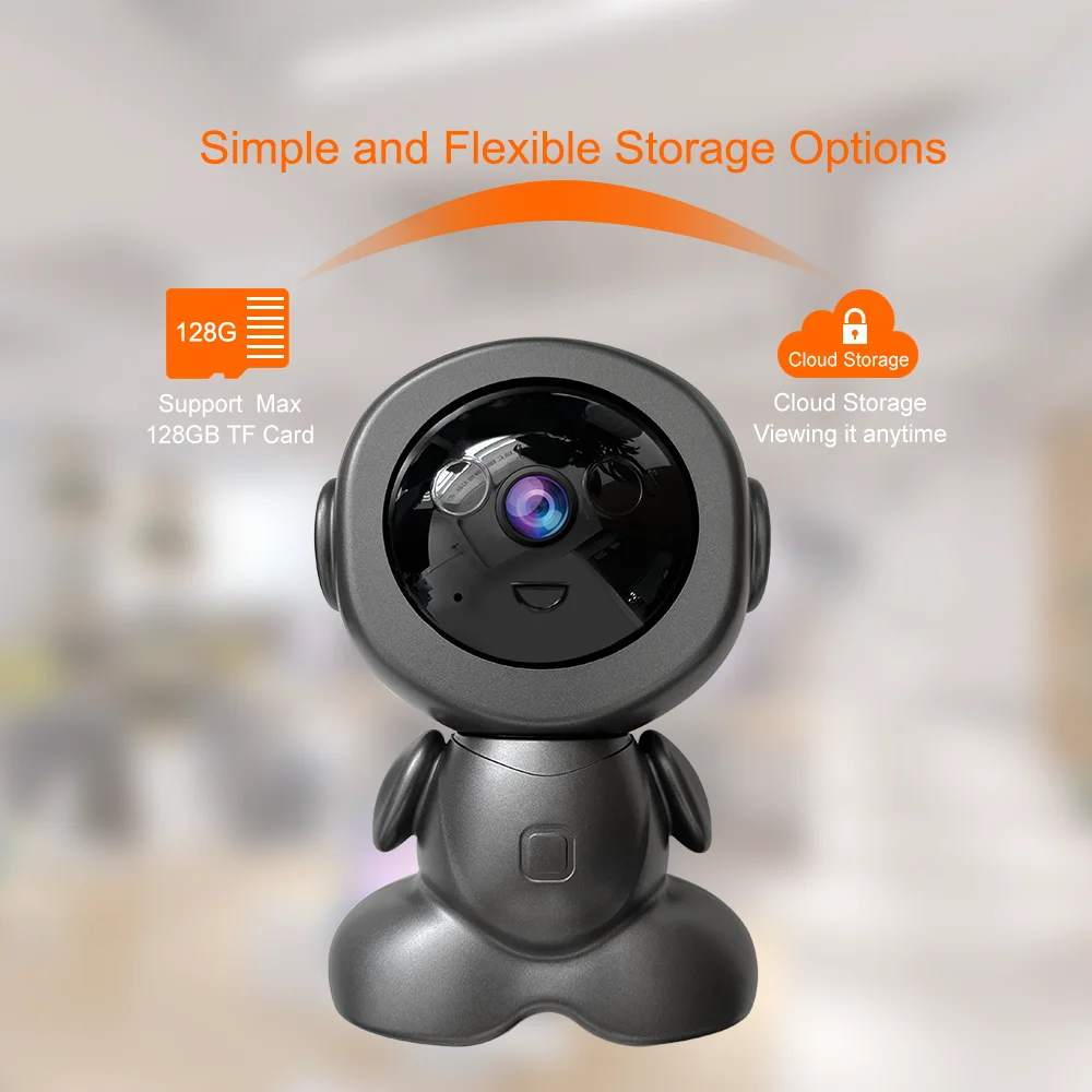 New V380 2MP Smart CCTV WiFi Wireless IP Camera PT Indoor Camera Baby  Monitor Network Robot Camera