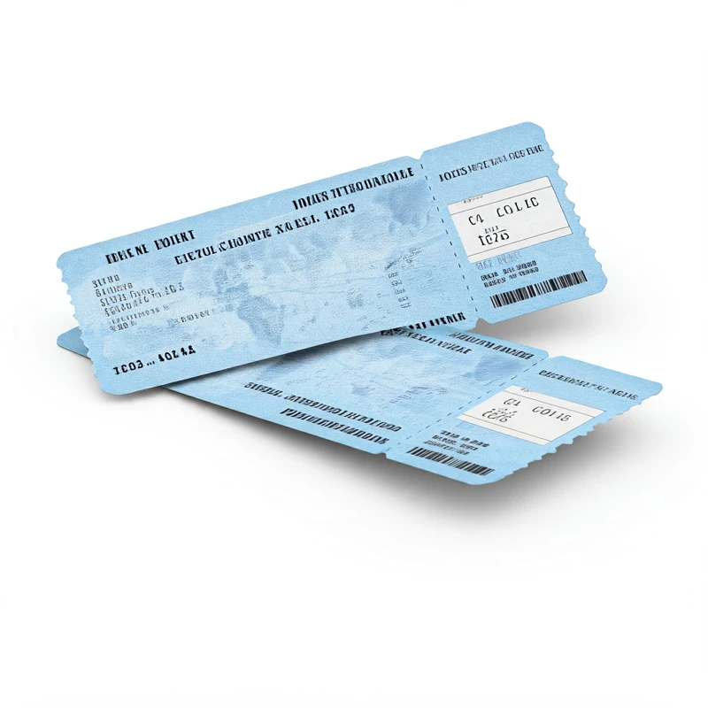 Durable Boarding Pass Air Ticket Factory Wholesale Ribbon Printing Thermal Cardboard High-End Custom Movie Cinema Tickets supplier