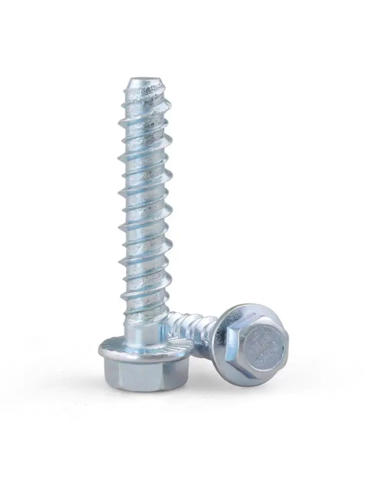 Zinc Plated Self Drilling Drywall Anchors Flange Face Self Threading Concrete Screw for Building Steel Stainless Steel Coarse manufacture