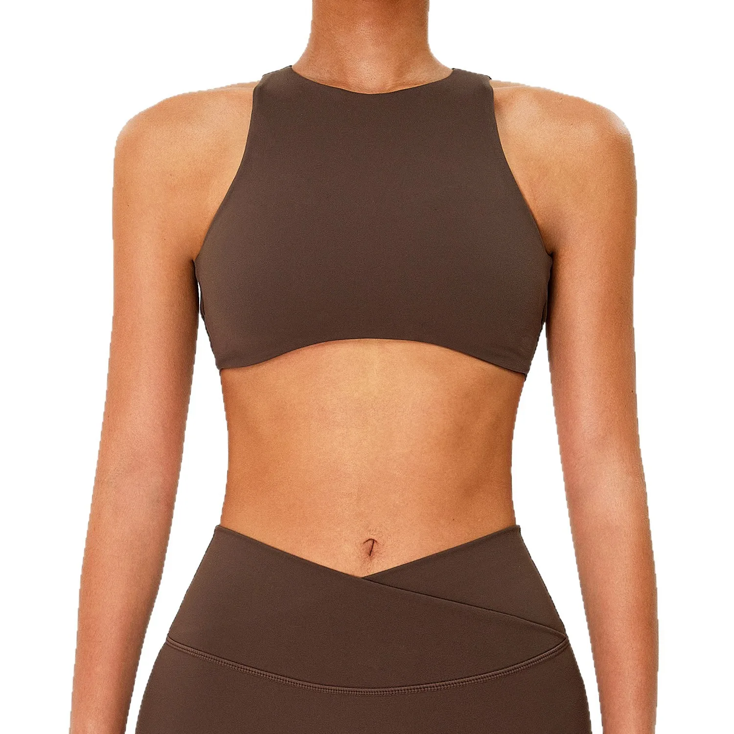 Seamless Breathable Yoga Sports Bra High Support Crisscross Straps Shockproof Quick-Dryi preview