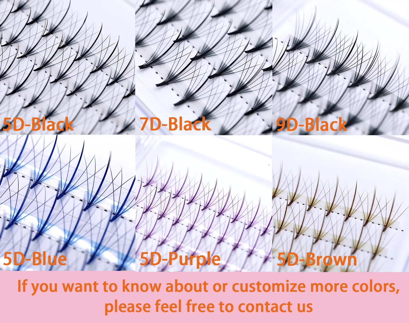 5d 7d 9d Ultra Speed Wispy Premade Lashes 0.07mm Premade Spike Fans ...