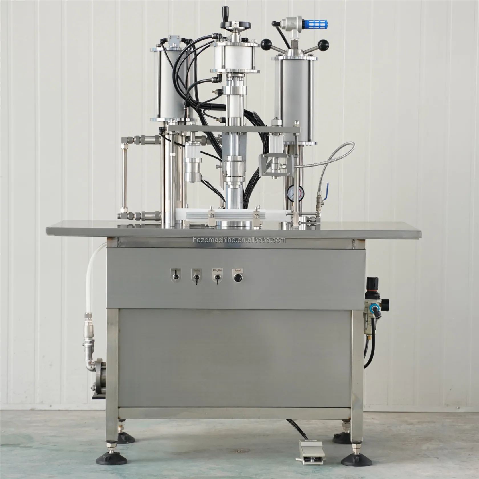 Semi Automatic Aerosol Filling Machine for Spray Cans