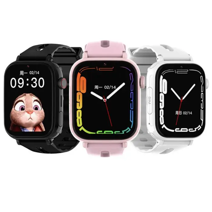 Wonlex RTOS 4G Sim GPS Kids Smart Watch CT20 Children Wearable Devices Rotating Crown GPS SOS Camera Tracking Safety Watch pink