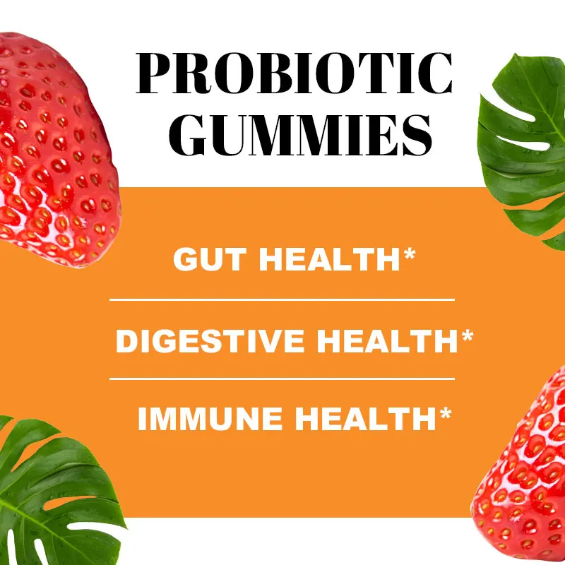 Cross Border Custom Probiotic White Kidney Bean Gummies, Plant-based Dietary Fiber Soft Candies, OEM Foreign Trade OEM, Amazon