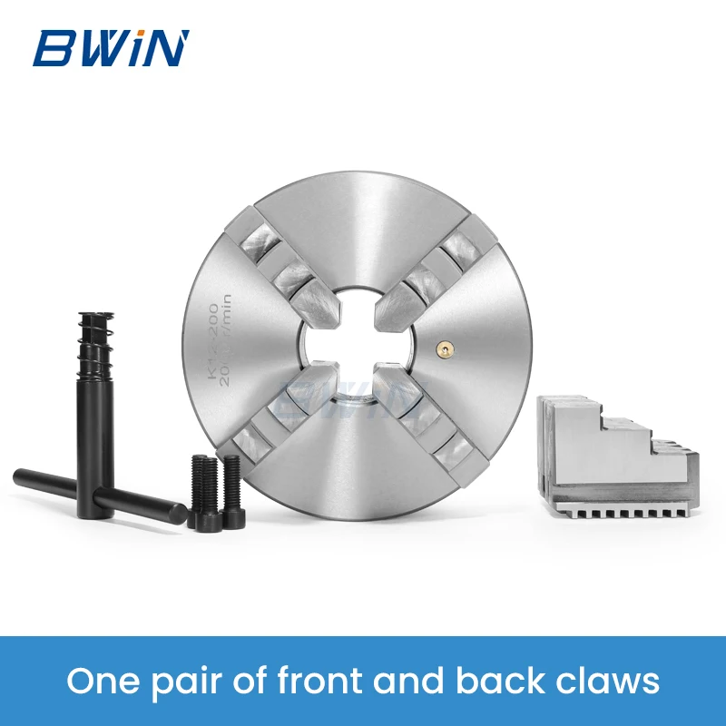 BWIN K12-100 Small Mini Self Centering Lathe Machine Chuck 150 mm 300mm 1000mm 4" 5" 14" 4 Jaw Lathe Chuck 280m