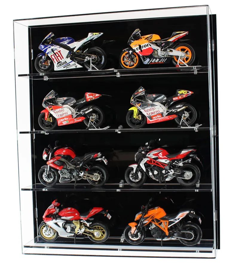 Supporto Da Parete Trasparente Per 10 Auto Hot Wheels - Espositore In Plastica Per Modellini, Vetrina Da Collezione, Dimensioni 42,5x11,2 Cm - Ideale Per Bambini E Collezionisti