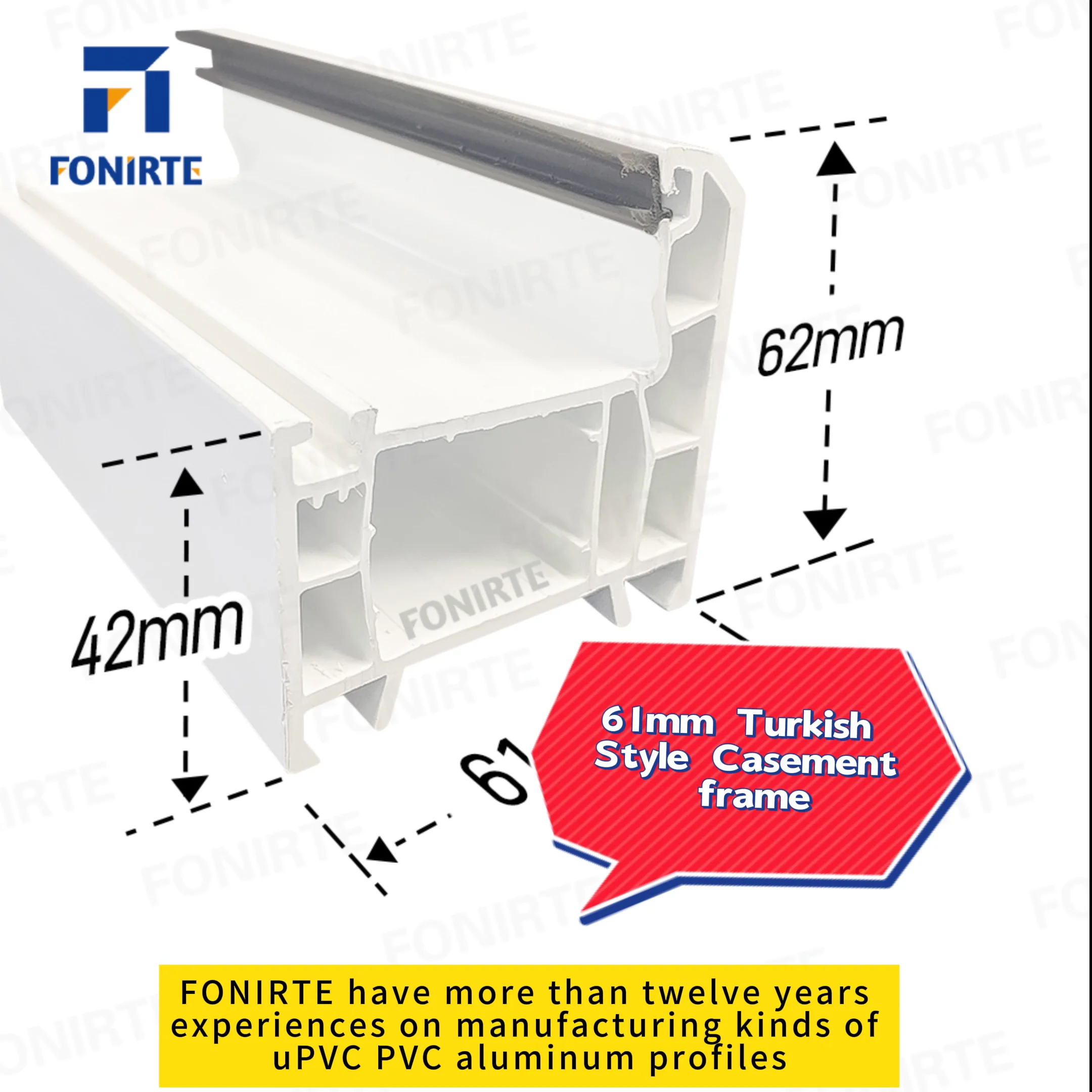 Interior Doors Plastic Profile Extrusion Upvc Profile Manufacturers ...