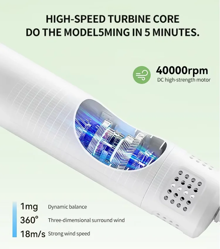 Pet Hair Brush Dryer, for Dogs and Cats, 2-in-1 Dog Hair Dryer with Slicker Brush, Portable, Adjustable Wind Speed & Temperature