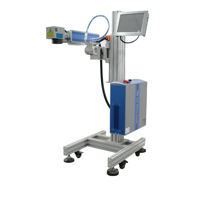 2025 PE HDPE PPR PVC PIPE Cable Printer 20w 30w 50w Fiber Co2 UV Online Flying Laser Engraving Printing Marking Machine Price