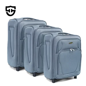 Custom Large Capacity Oxford Luggage Set Unisex Lightweight Anti Crack Travel Luggage Sets 3 Pcs