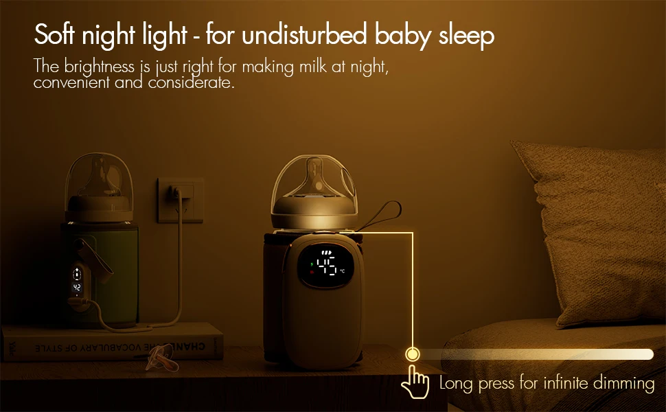 Portable Travel Smart Bottle Warmer With Constant Temperature Milk