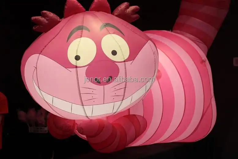 *HTF* Disney Alice in Wonderland Hanging Cheshire Cat popular Inflatable 4ft x2